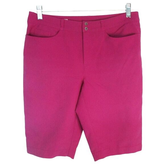 Cutter & Buck Annika Women's Purple Mid Rise Zip Front Golf Shorts Size 6 - Picture 1 of 4